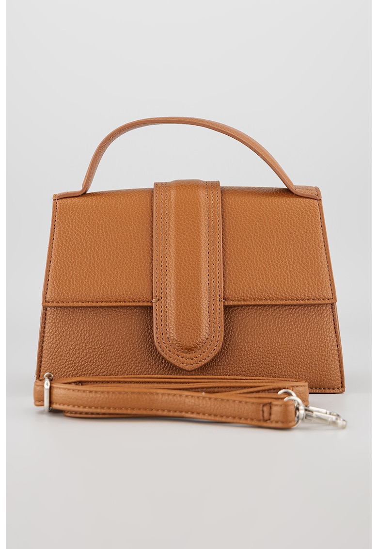 Geanta de piele ecologica cu maner si bareta detasabila