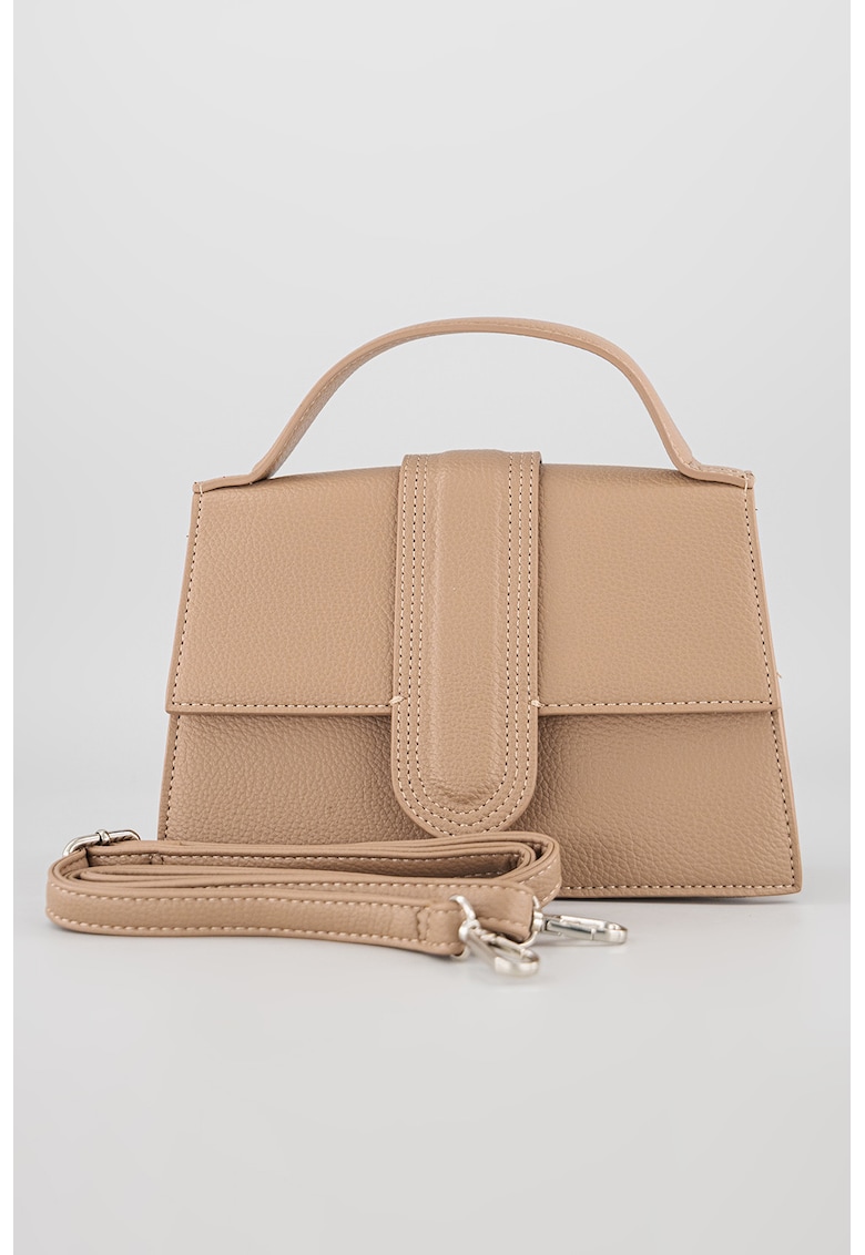 Geanta de piele ecologica cu maner si bareta detasabila