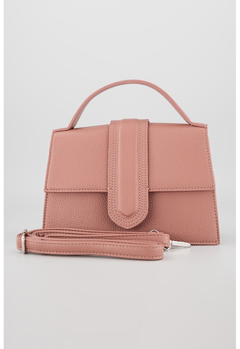 Geanta de piele ecologica cu maner si bareta detasabila