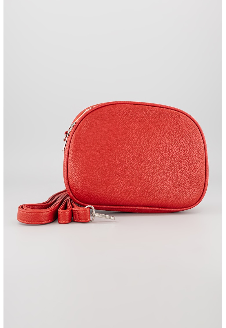 Geanta crossbody cu bareta detasabila si model uni