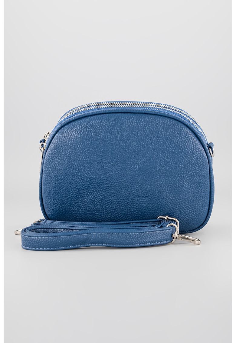 Geanta crossbody cu bareta detasabila si model uni
