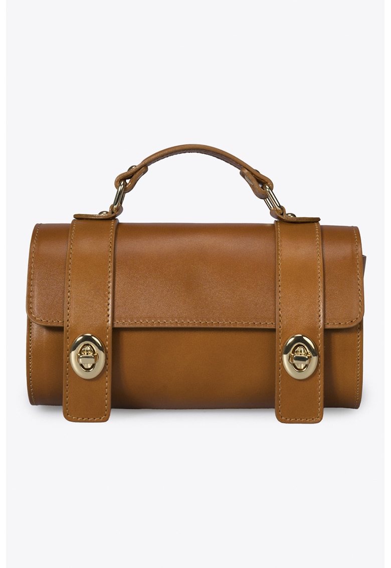 Geanta crossbody din piele cu bareta detasabila