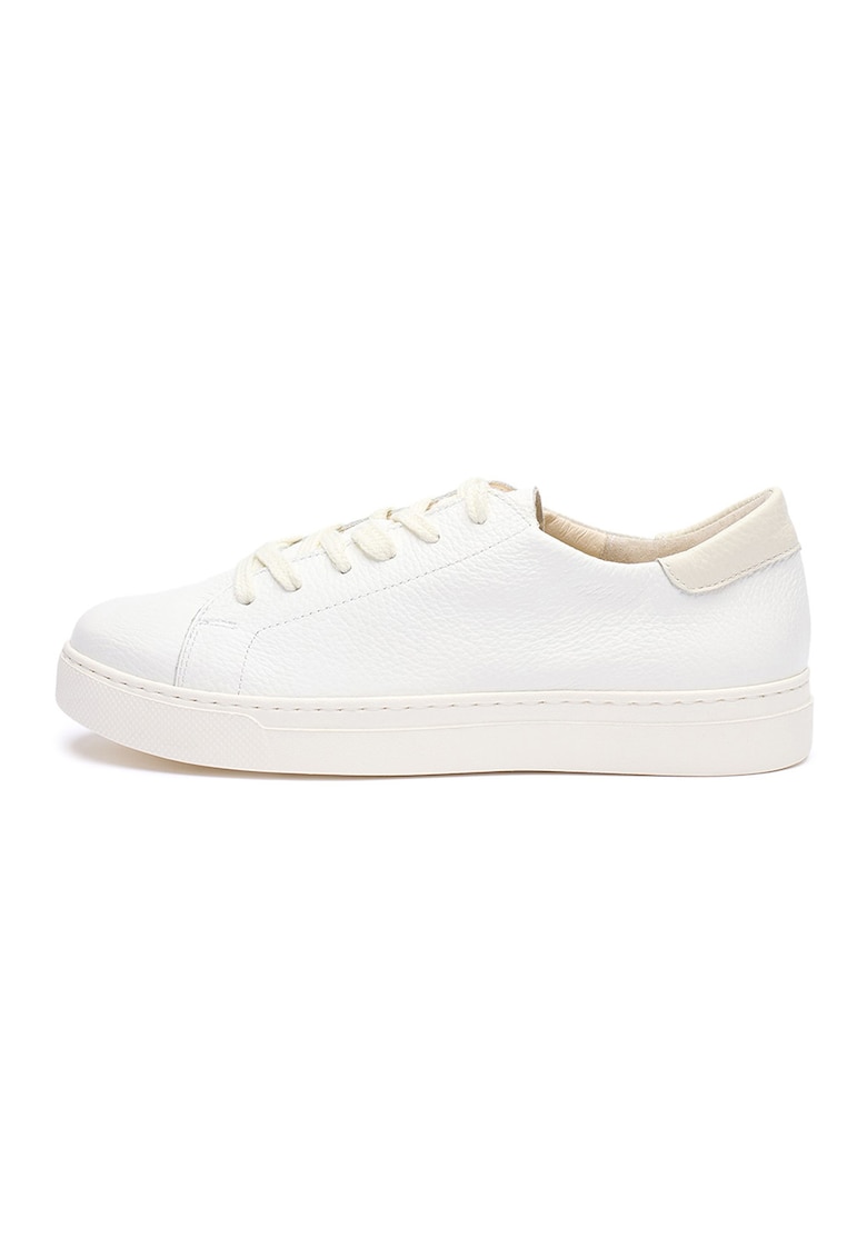 Pantofi sport de piele cu sireturi Nora - Alb