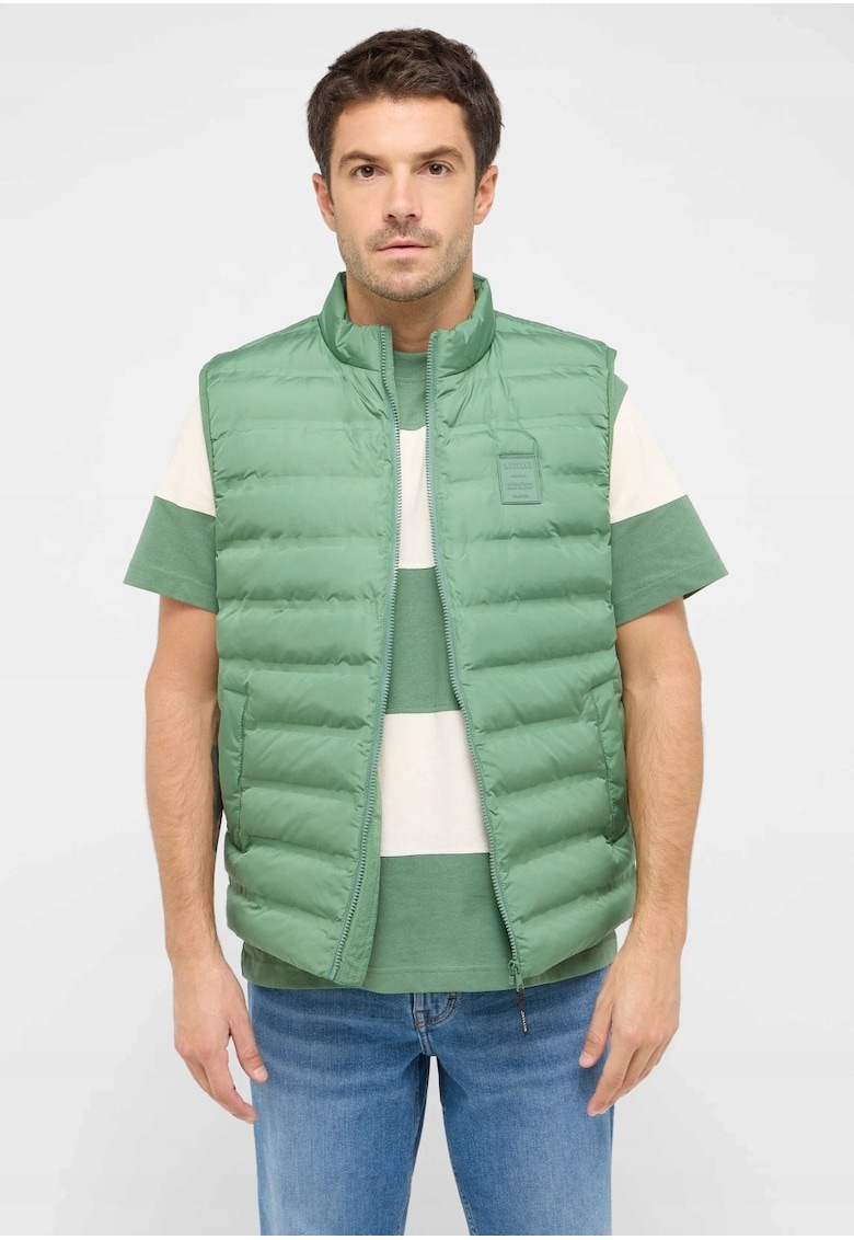 Vesta Barbati - Dublin - Regular Fit - Fara Maneci - Fermoar - Design Simplu - 3 Buzunare - Poliester - Marime M - Verde