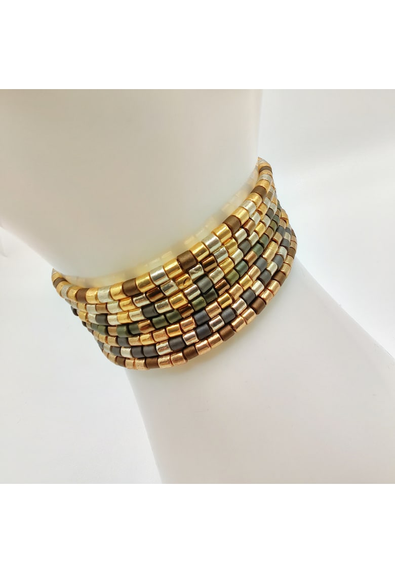 Set 7 bratari elastice cu margele Miyuki din Japonia CZM-582 - Multicolor