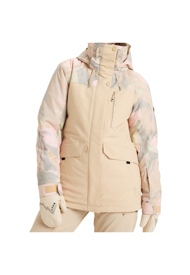 Geaca de ski impermeabila cu gluga si buzunare multiple