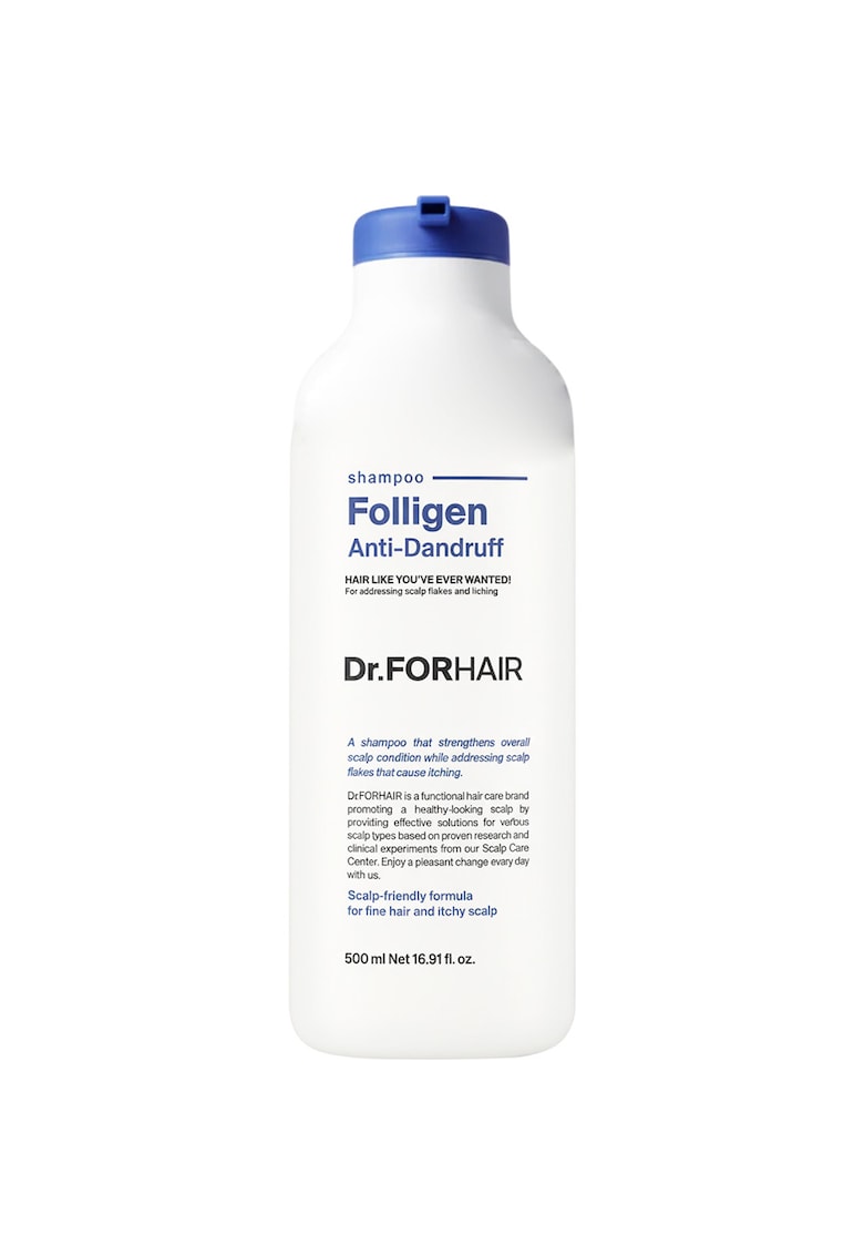 Sampon anti-matreata - Folligen - 500 ml - pentru par subtire si scalp sensibil