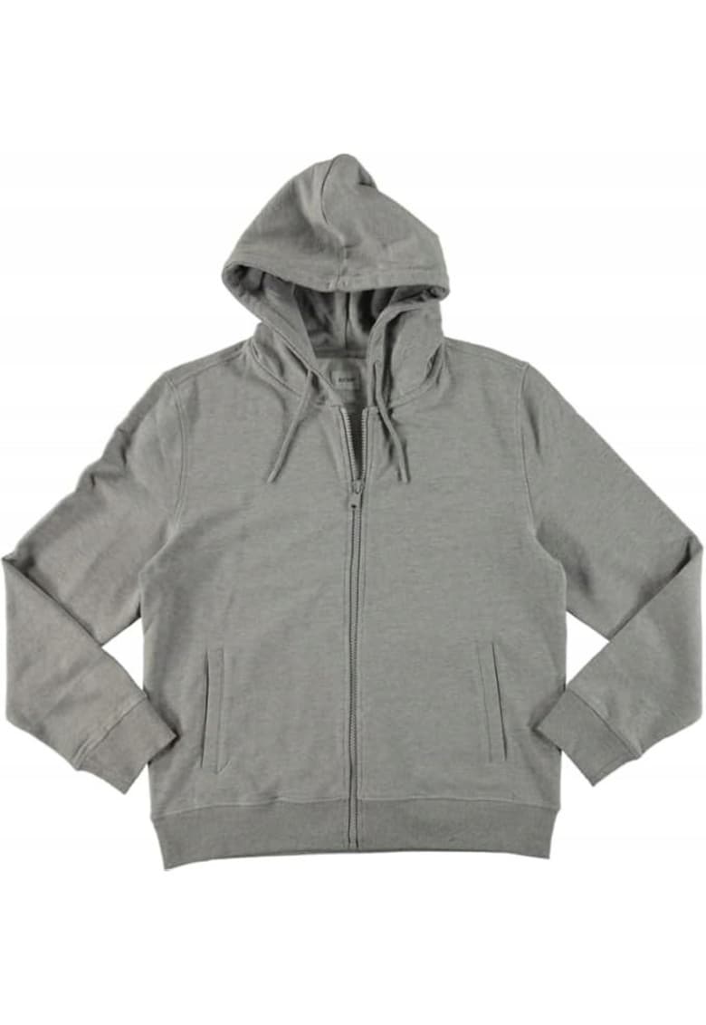 Hanorac Barbati - Brighton - Regular Fit - Cu Gluga - Fermoar - Maneci Lungi - 2 Buzunare Frontale - Bumbac - Elastan - M INTL - Gri