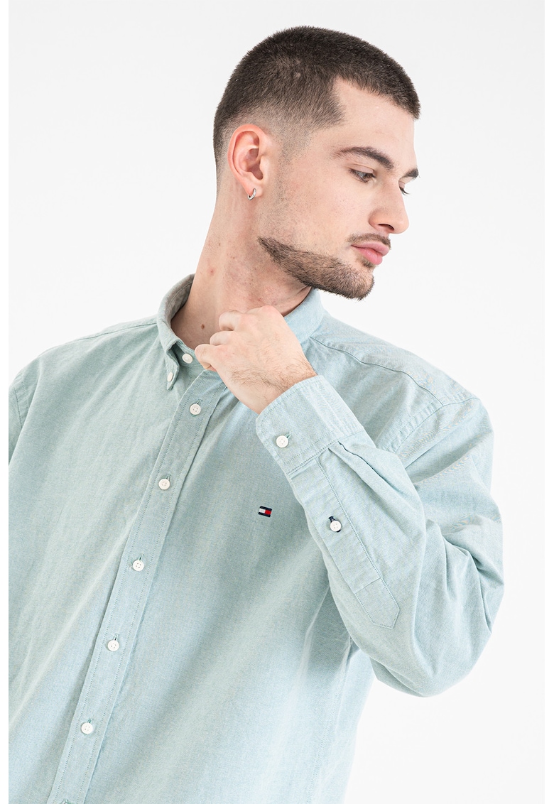 Camasa Oxford regular fit Heritage - Verde pal