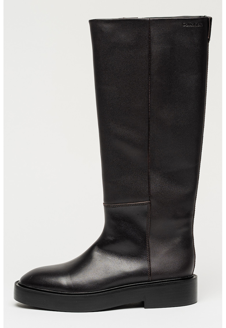 Cizme din piele Concave - Negru