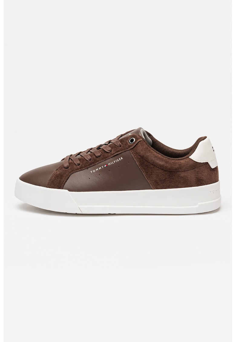 Pantofi sport din piele Court - Maro inchis
