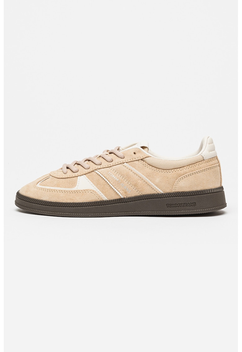Pantofi sport din piele intoarsa Greenwich Edge - Maro nisip