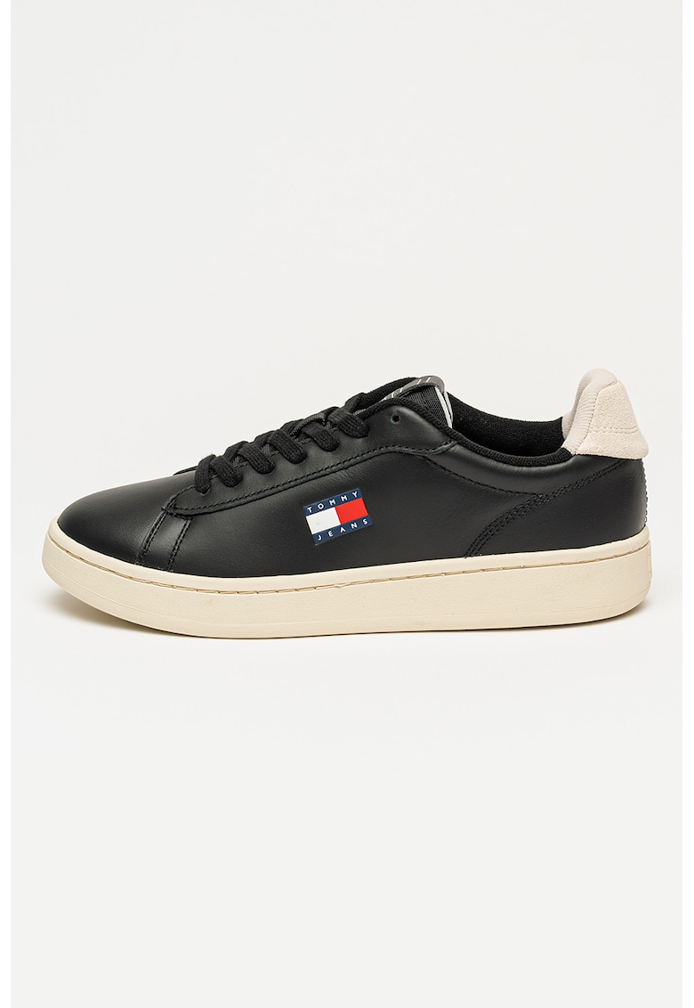 Pantofi sport din piele Archive Court - Negru