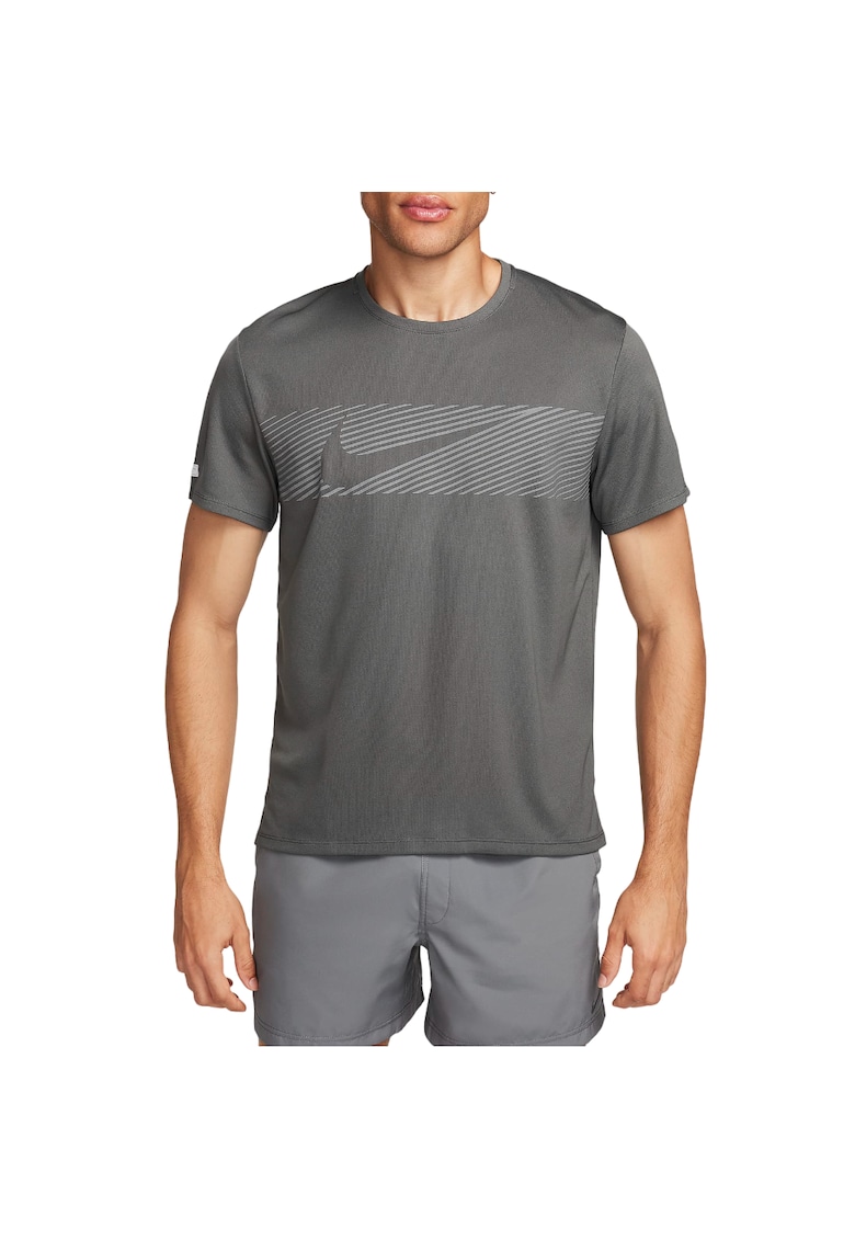 Tricou alergare barbati Miler Flash Dri-FIT SS 2024 - Gri
