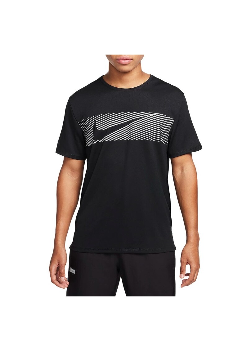 Tricou alergare barbati Miler Flash Dri-FIT SS 2024 - Negru