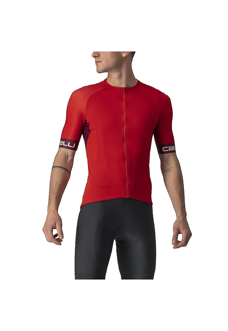 Tricou ciclism barbati Entrata Vi - Rosu