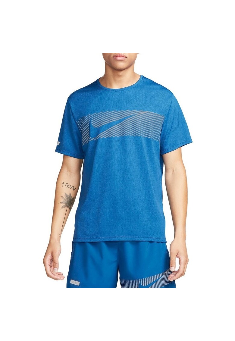 Tricou alergare barbati Miler Flash Dri-FIT SS 2024 - Albastru