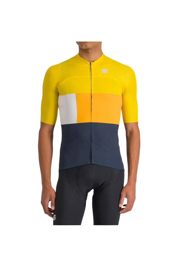 Tricou ciclism barbati Snap - Galben/Albastru