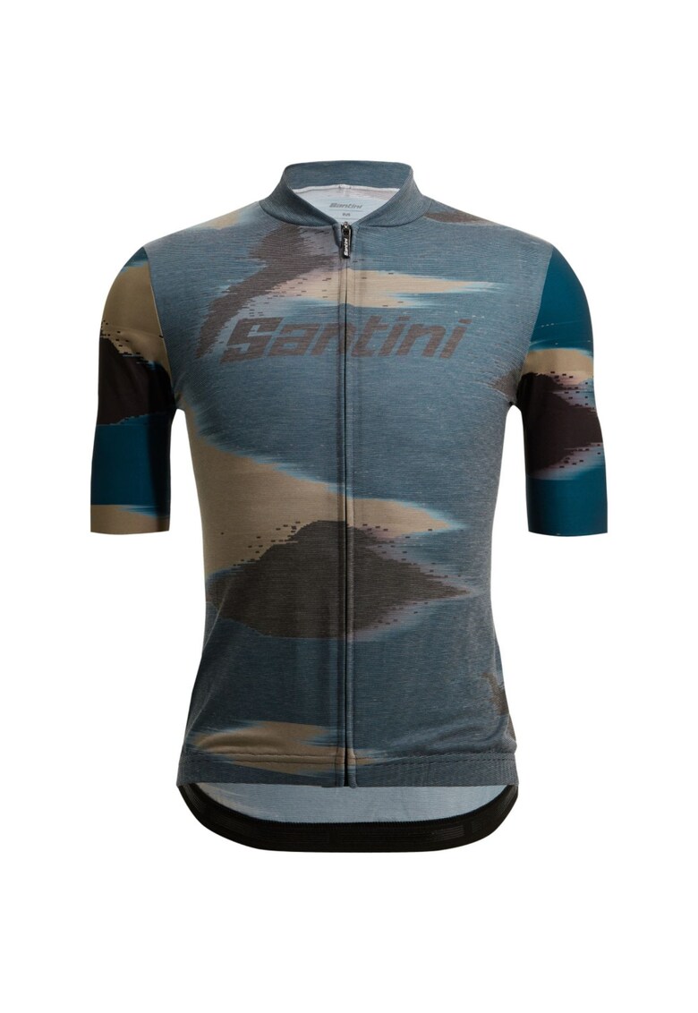 Tricou ciclism barbati WATT - Verde/Maro