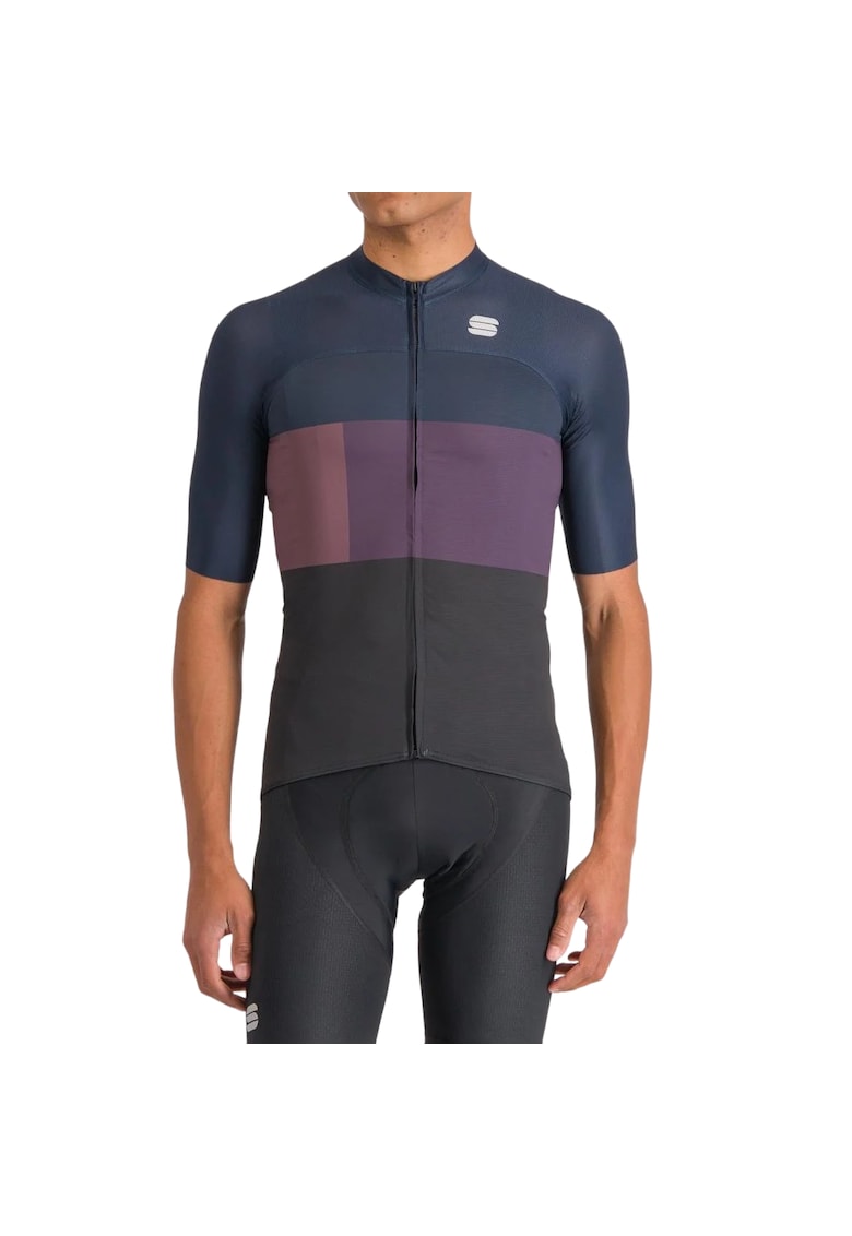 Tricou ciclism barbati Snap - Negru/Bleumarin