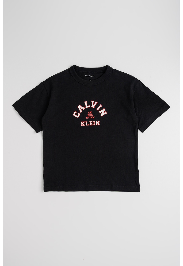 Tricou de bumbac cu imprimeu - Negru