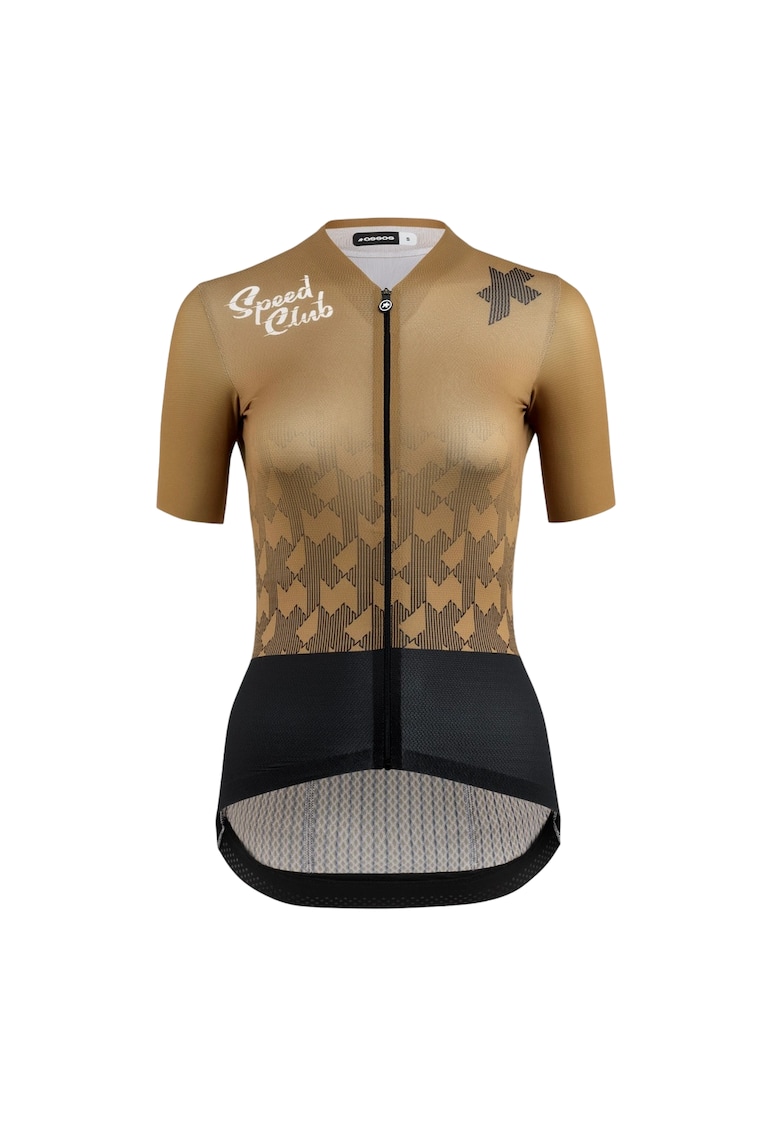 Tricou ciclism dama Dyora RS S9 Targa Speed Club - Negru/Maro