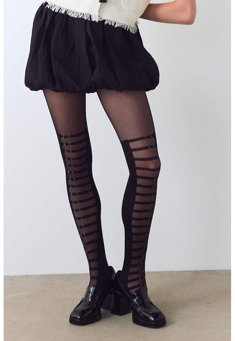 Dres cu model - Negru/Argintiu