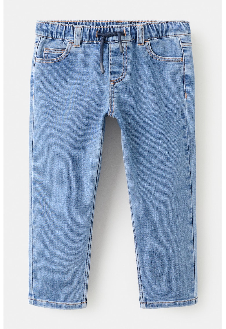 Blugi jogger cu talie ajustabila - Albastru petrol