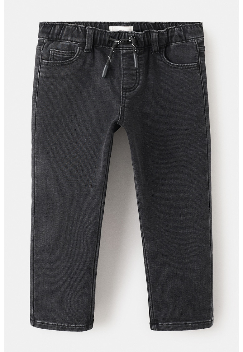 Blugi jogger cu talie ajustabila - Gri inchis