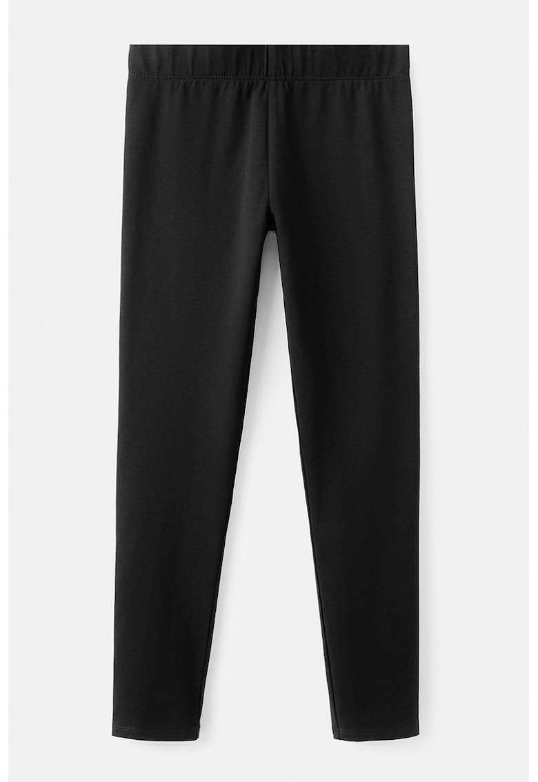 Colanti uni cu talie elastica - Negru