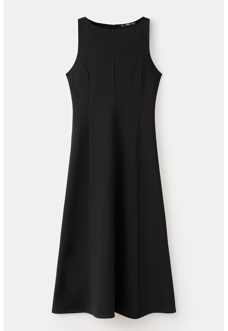 Rochie evazatafara maneci - Negru
