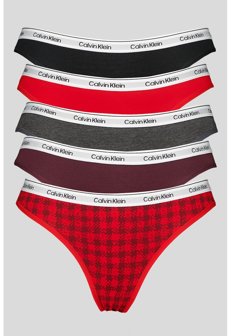 Set de chiloti cu logo - 5 perechi