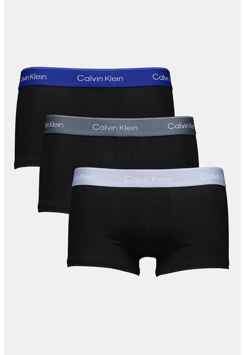 Set de boxeri cu logo - 3 Perechi - Negru/Albastru