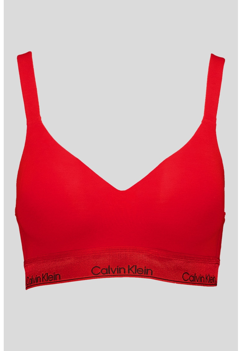 Sutien push up din amestec de modal - Rosu vermillion