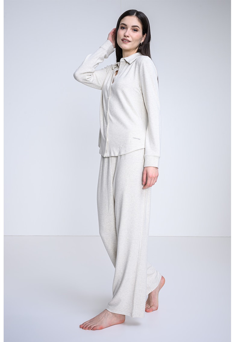 Pijama cu pantaloni lungi si logo