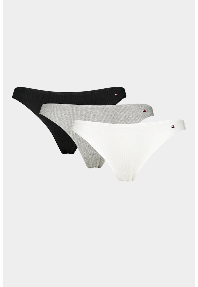 Set de chiloti brazilieni din amestec de bumbac - 3 perechi