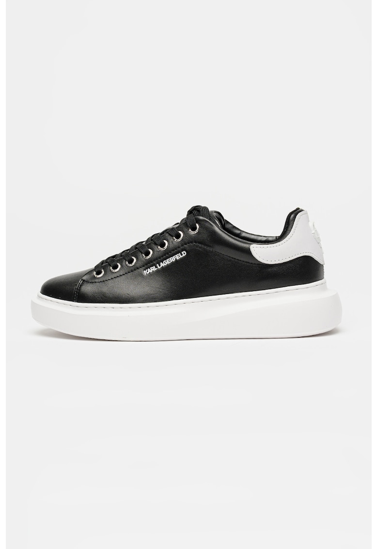 Pantofi sport de piele cu logo Kore - Negru