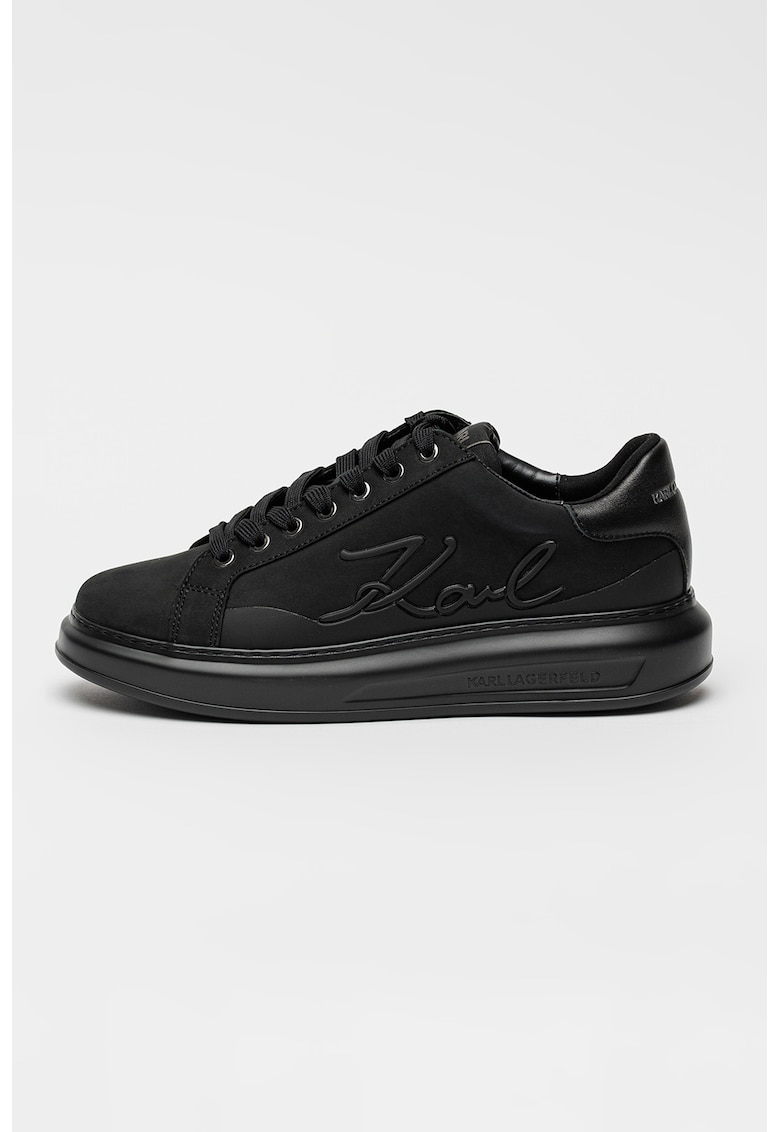 Pantofi sport Kapri Signia de piele nabuc - Negru