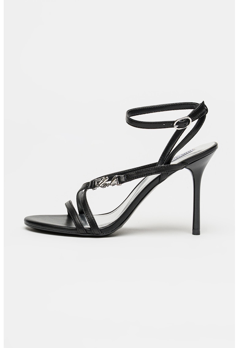 Sandale stiletto de piele Sarabande - Negru