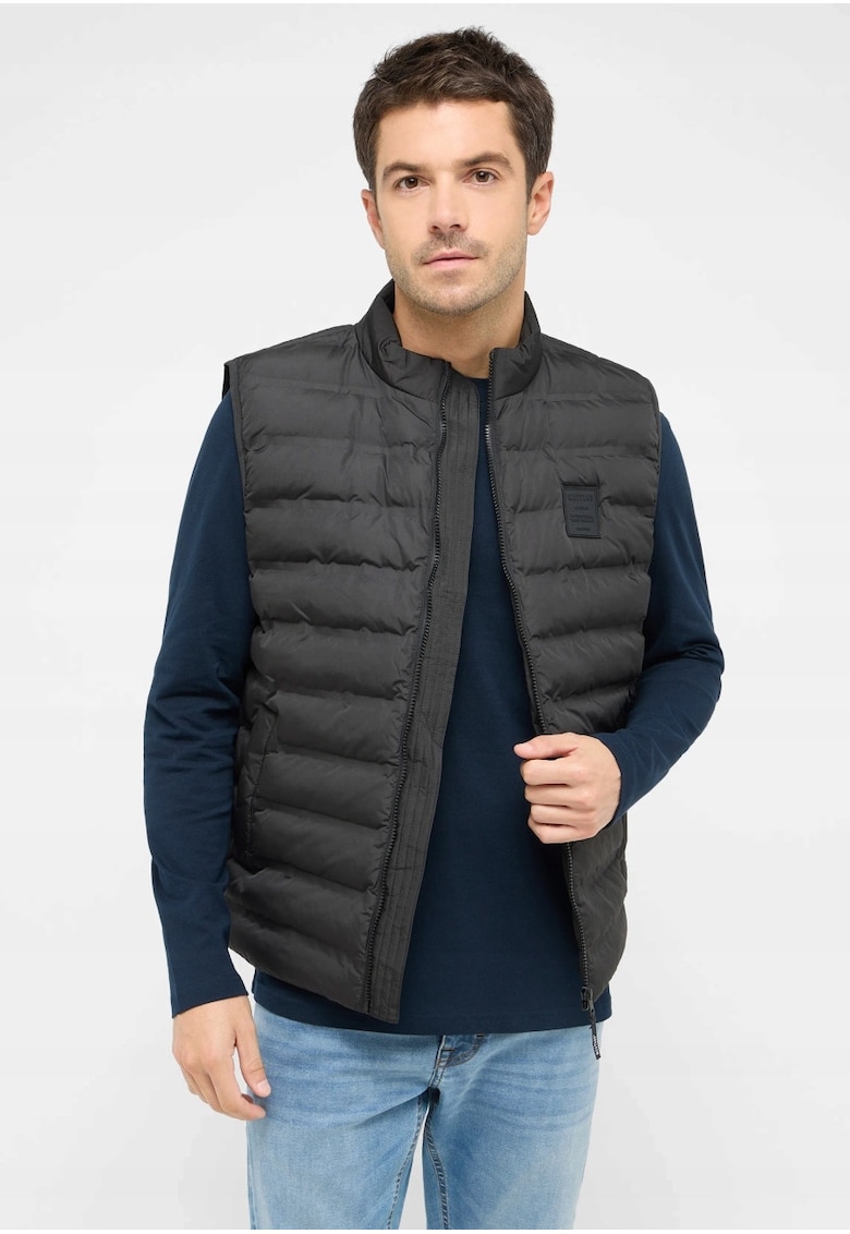 Vesta Barbati - Dublin - Regular Fit - Fara Maneci - Fermoar - Design Simplu - 2 Buzunare - Poliester - Marime M - Negru