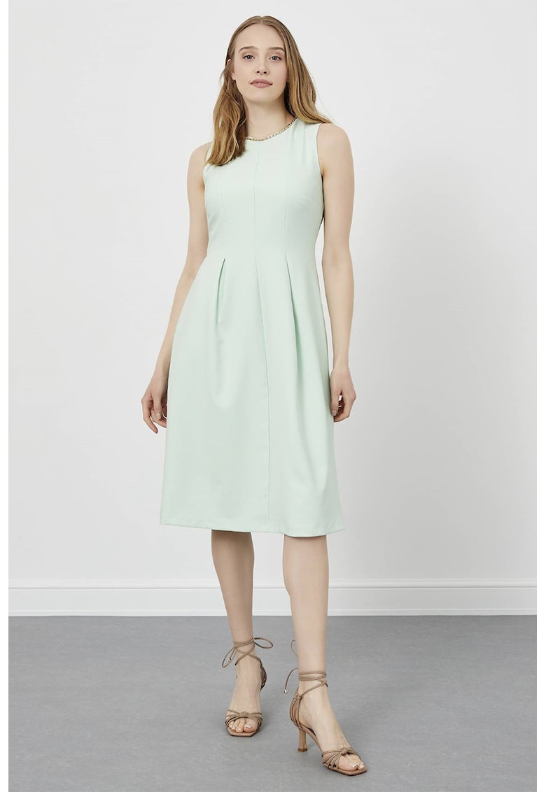 Rochie midi cu croiala in A