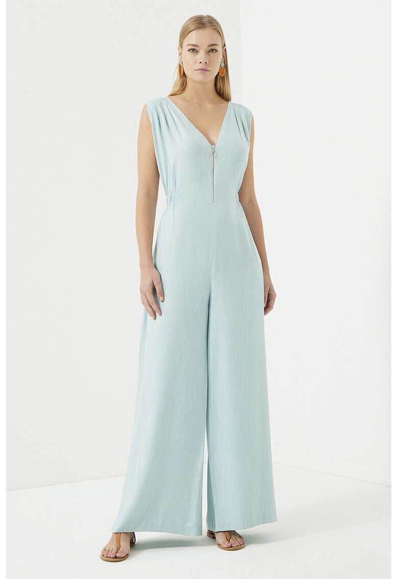 Salopeta maxi cu decolteu in V