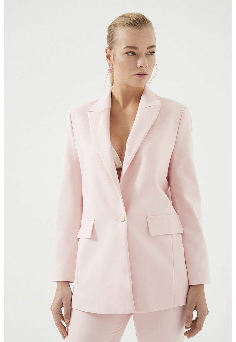 Sacou uni din amestec de bumbac