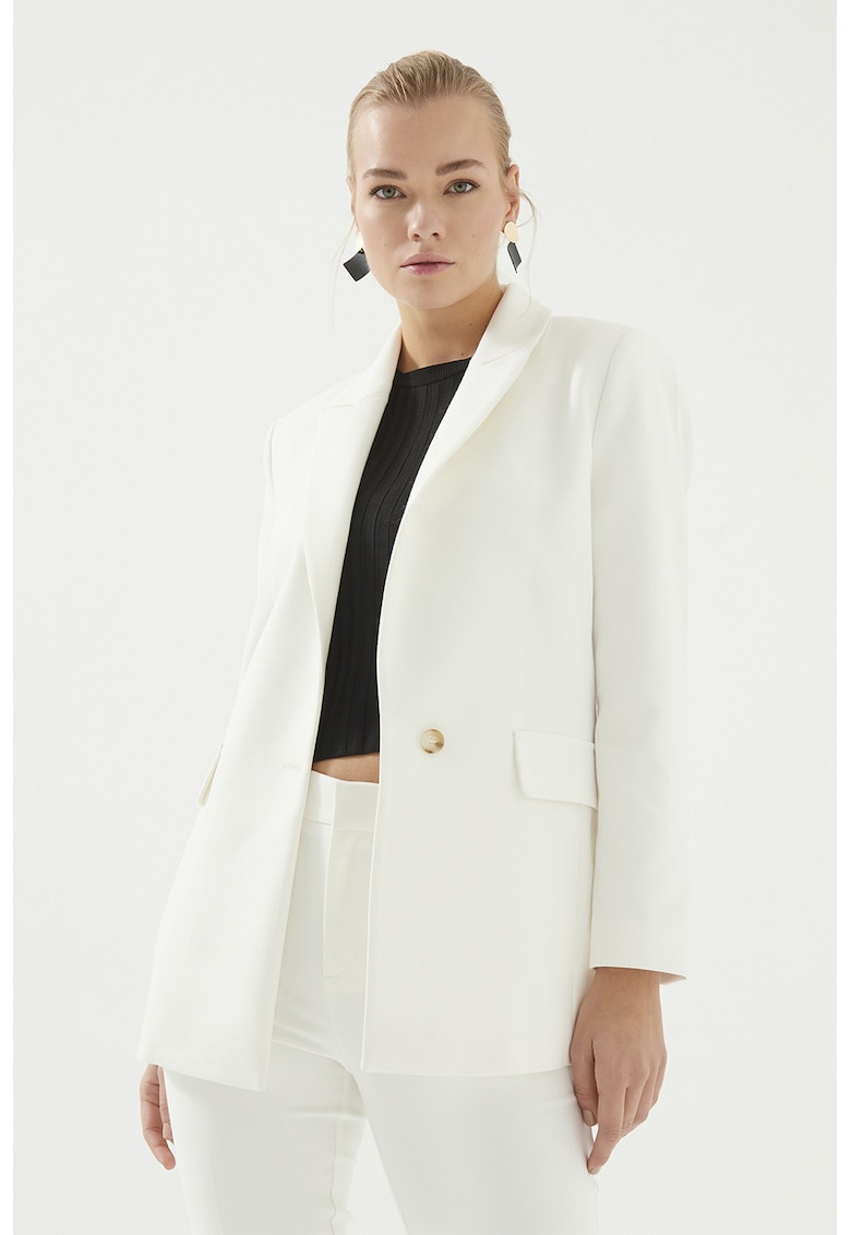 Sacou uni din amestec de bumbac