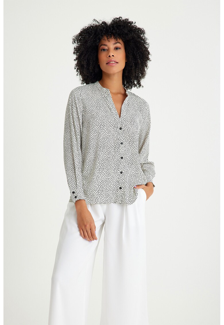 Camasa-tunica cu buline - Alb/Negru