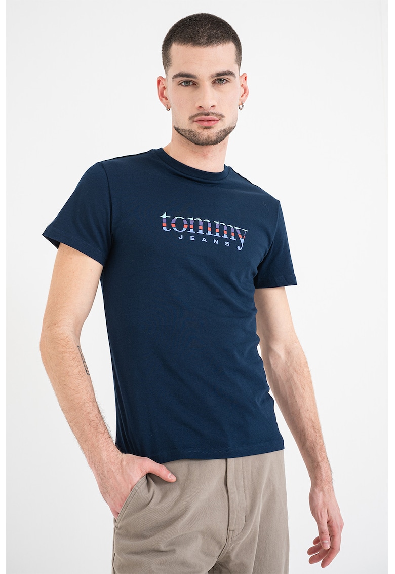 Tricou cu imprimeu logo - Albastru ultramarin