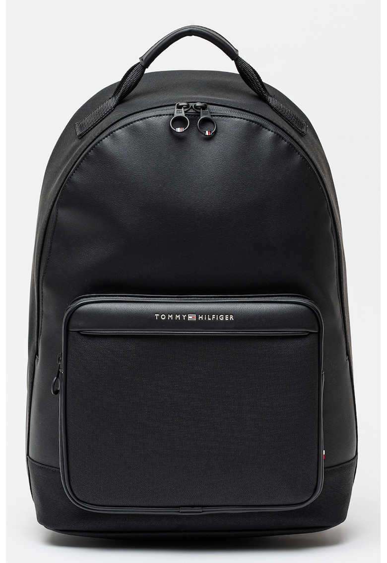 Rucsac din piele ecologica cu garnituri din panza Foundation