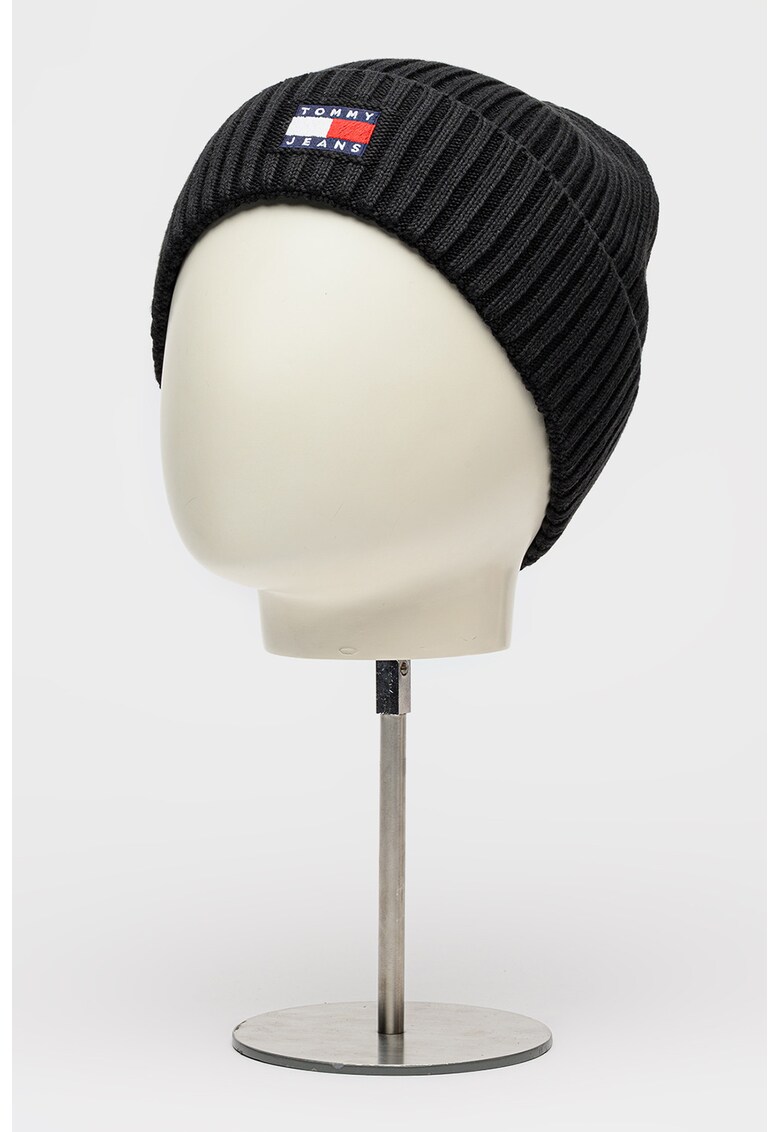 Caciula striata din bumbac organic Heritage