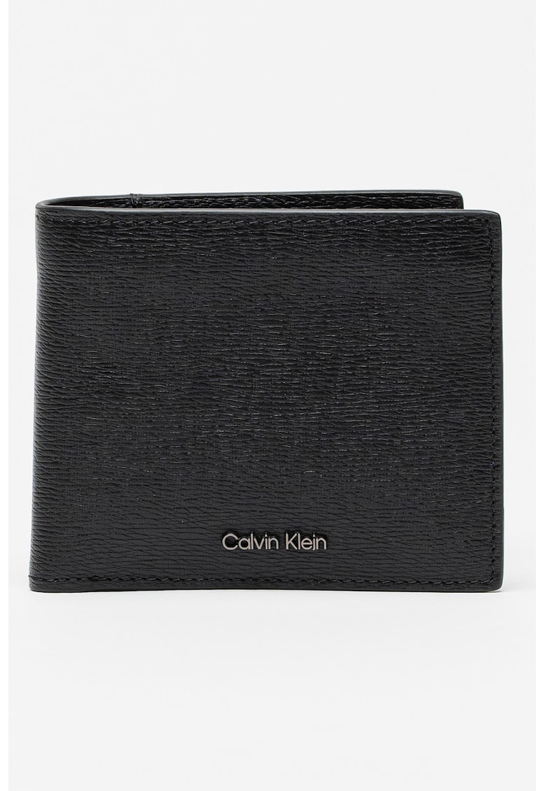 Set de portofel de piele saffiano si portcart