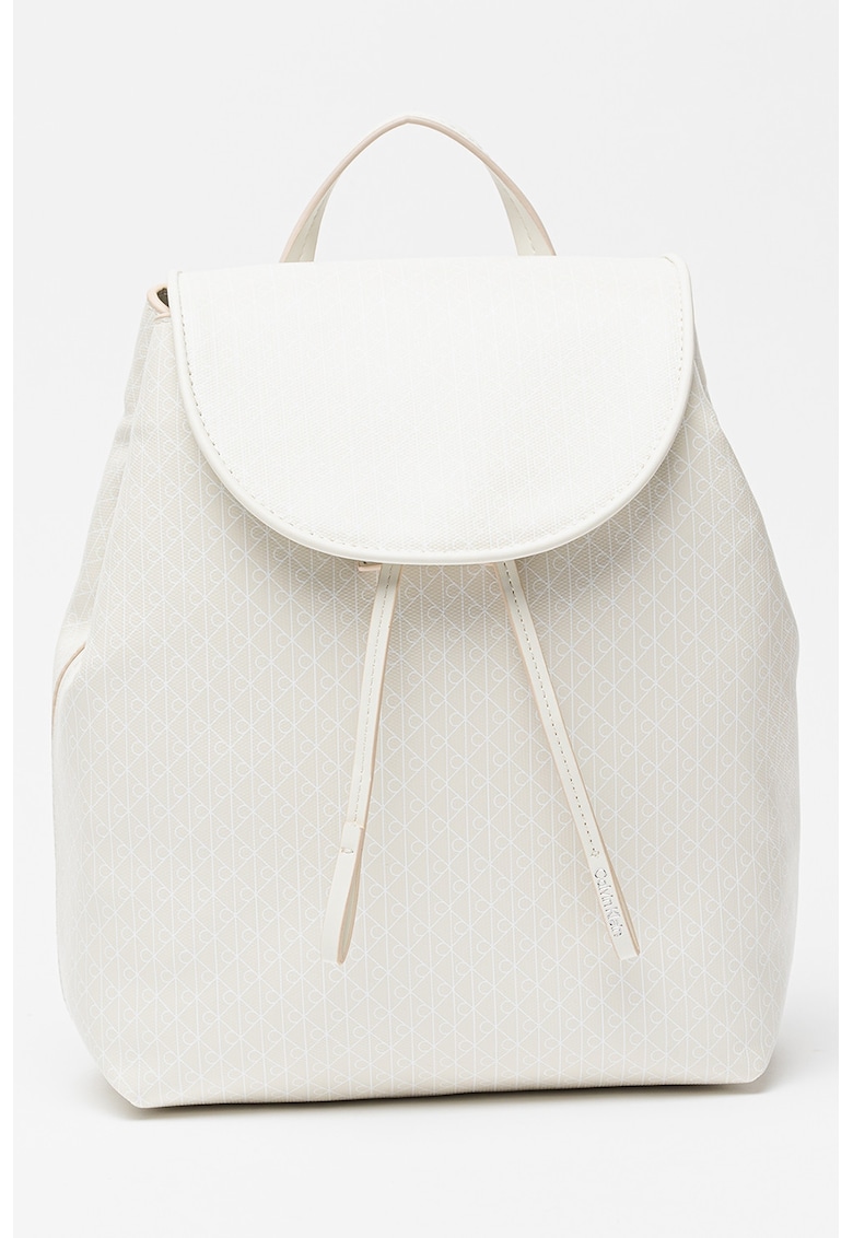 Rucsac de piele ecologica cu model monograma